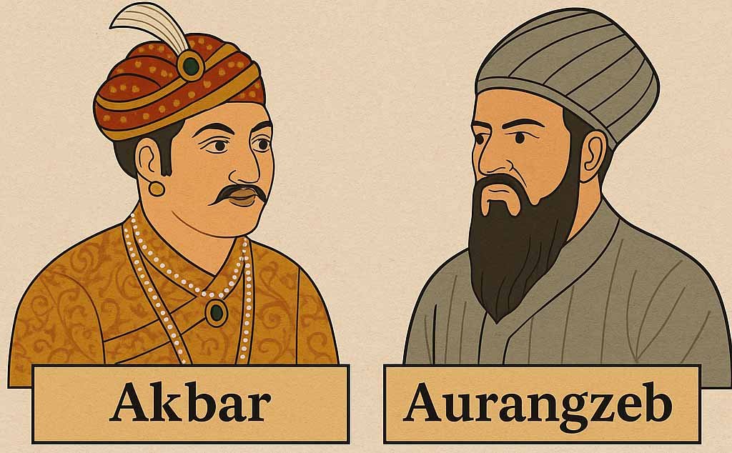akbar-vs-aurangzeb