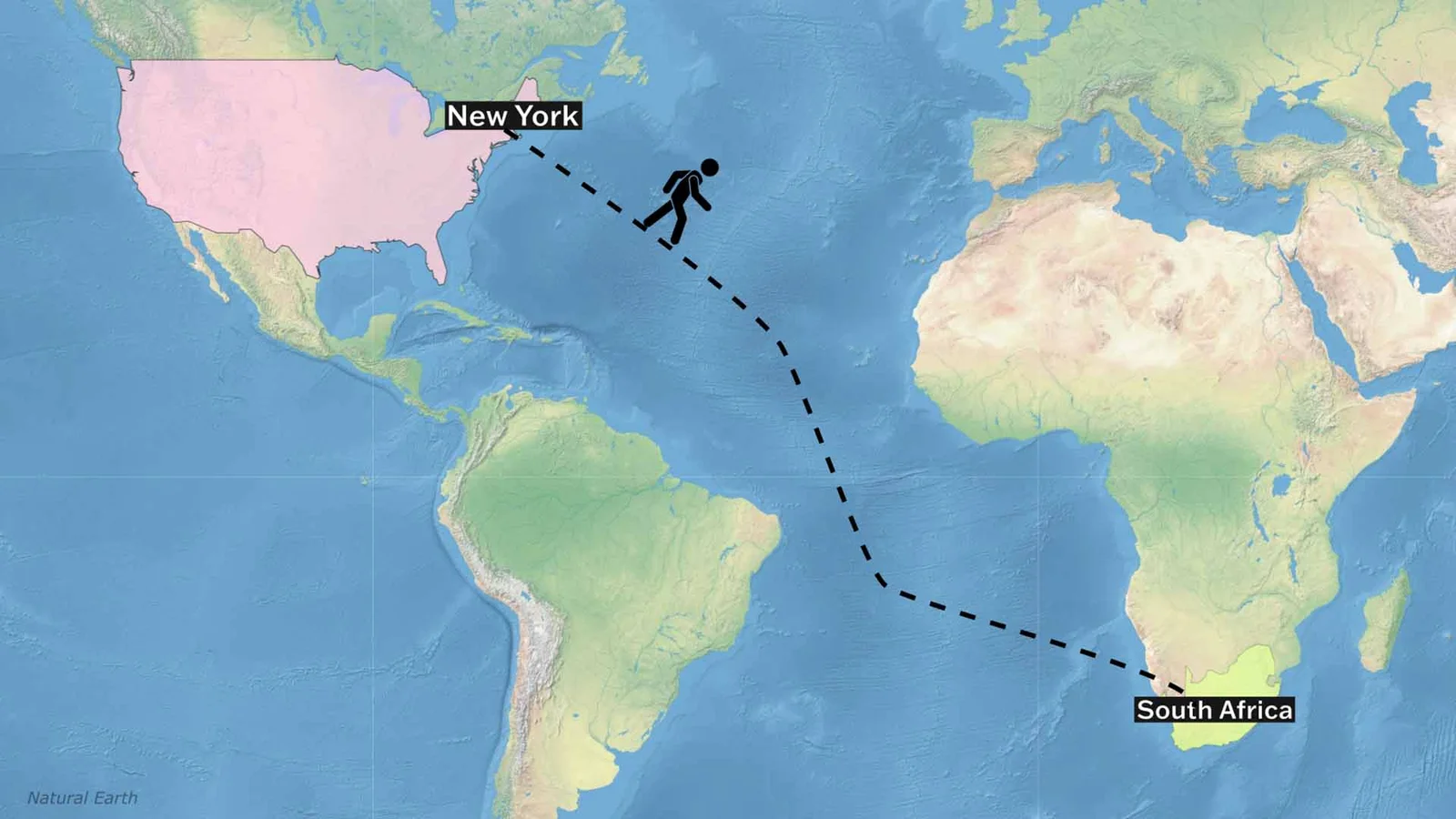 You Can Walk From New York to South Africa
