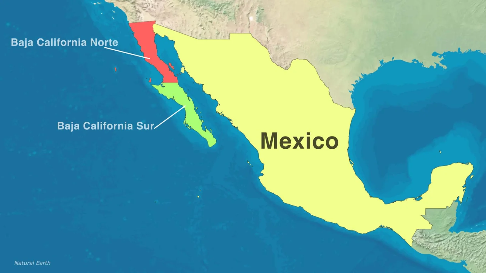 why Mexico has two Californias?