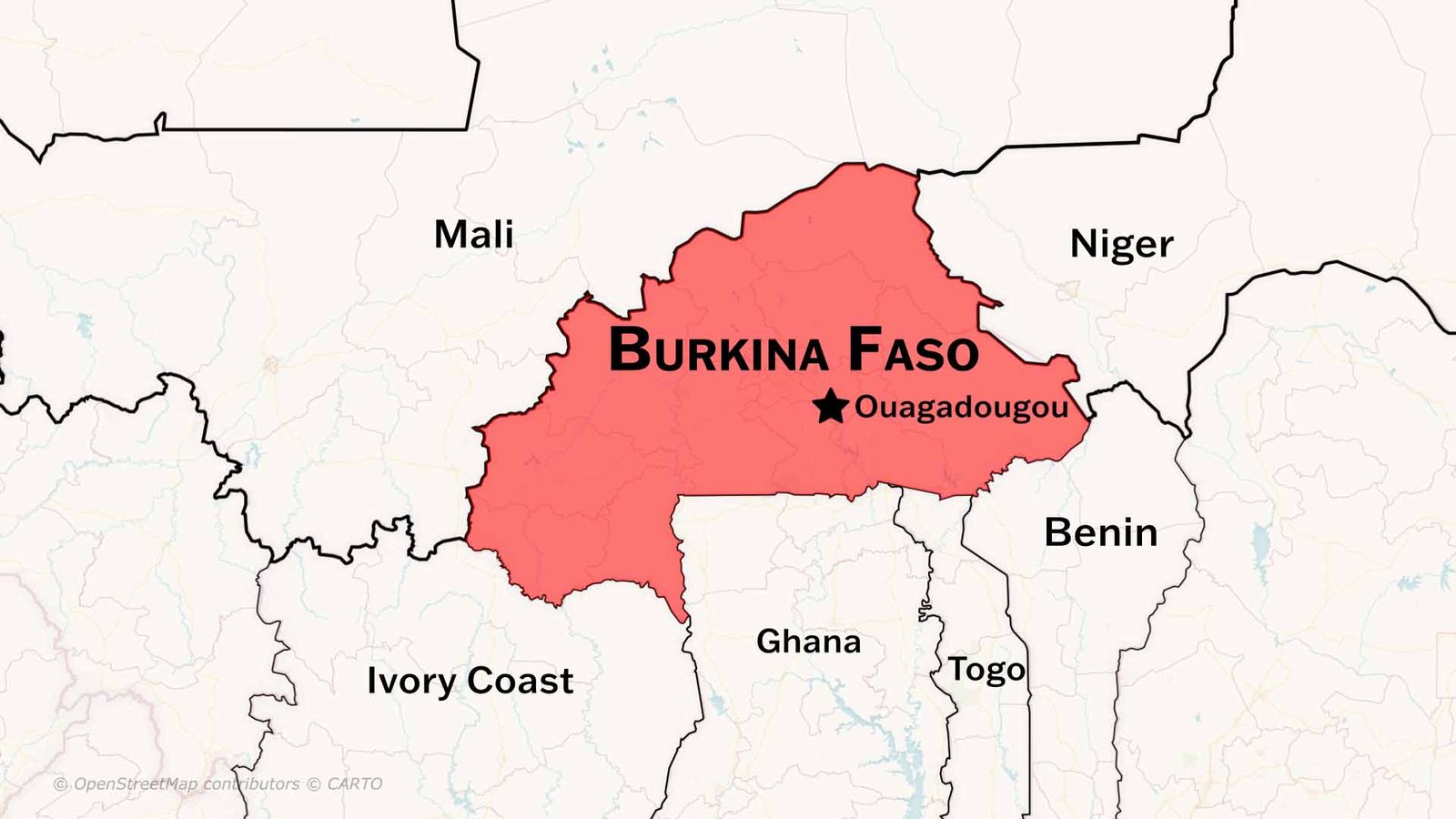 Burkina Faso- Location and Size, Geography