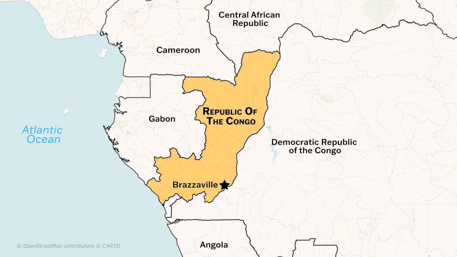 Republic Of The Congo: Location and Size, Geography, Economy, Population