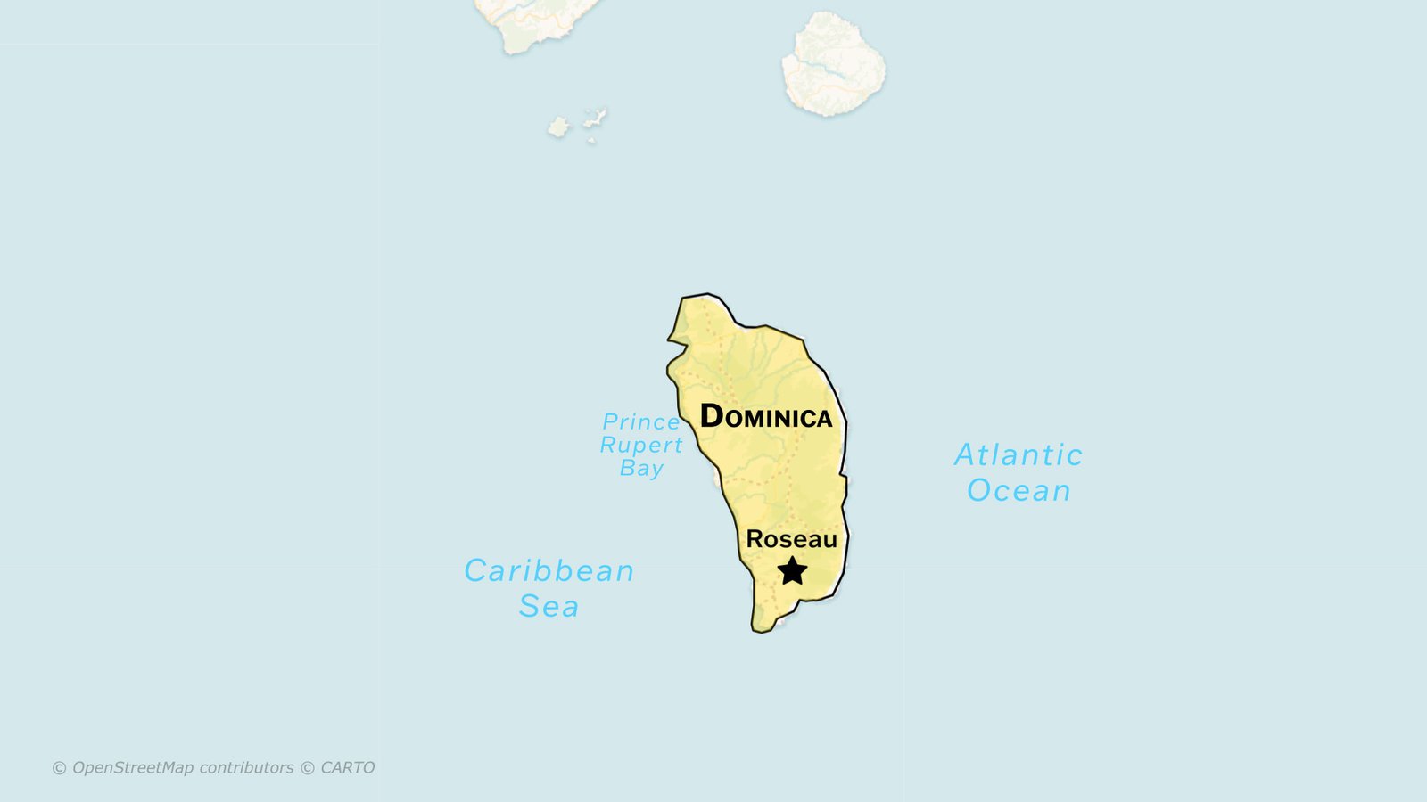 Dominica: Location and Size, Geography, Economy, Population