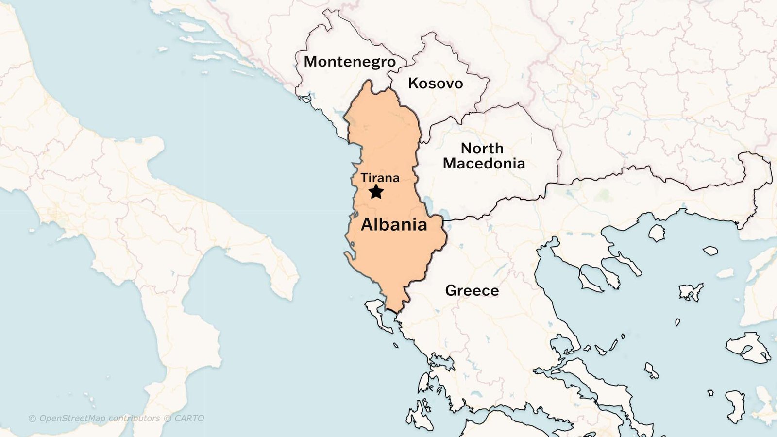 Maps of Albania