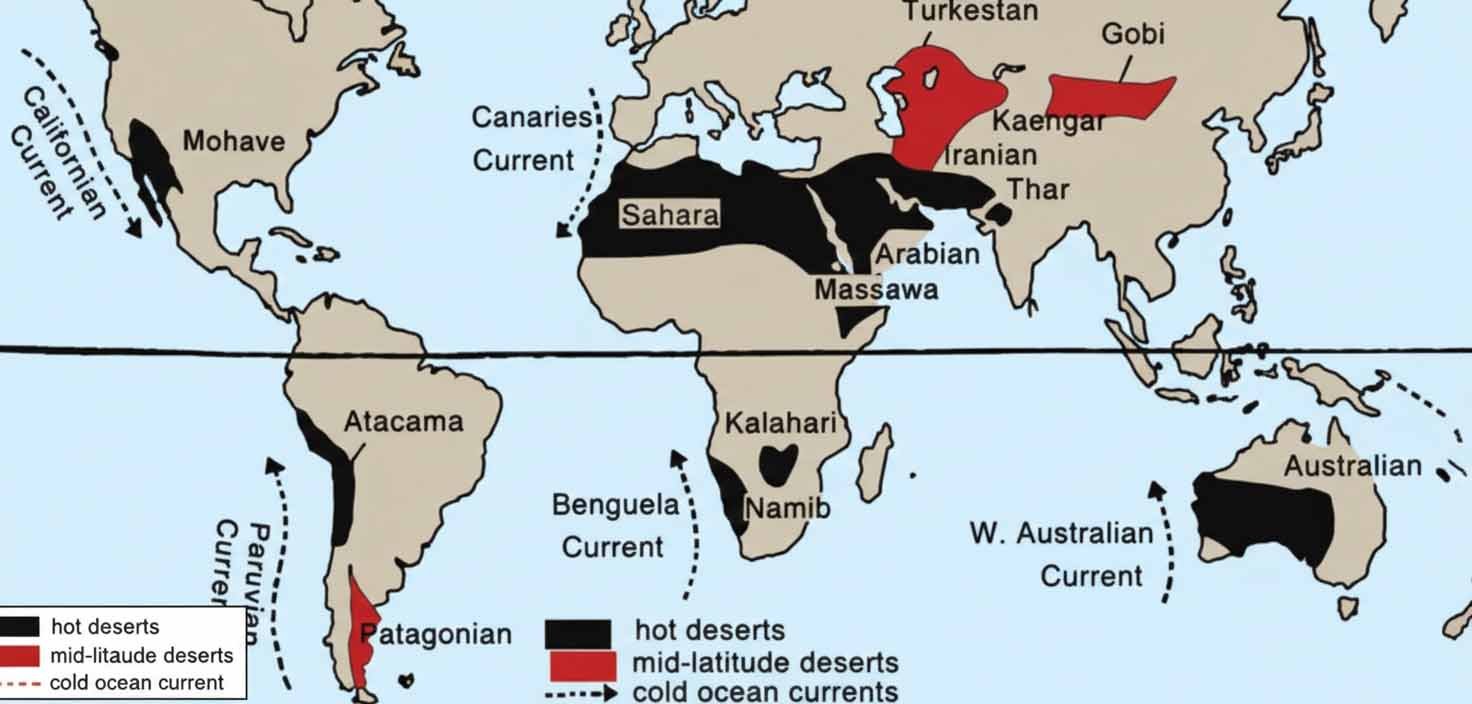Cold Currents and Deserts